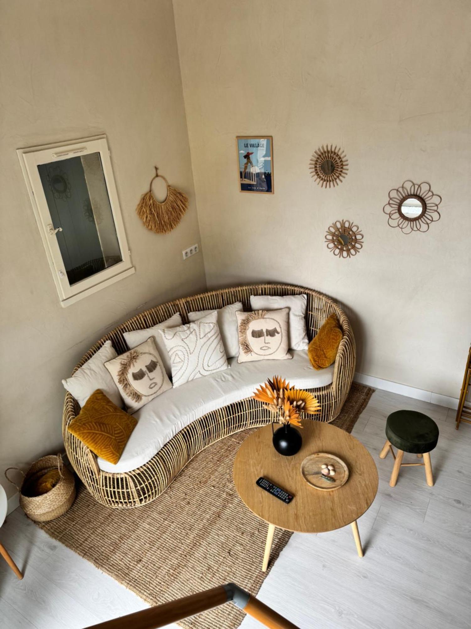 L échappée belle Coquet appt proche du village naturiste , terrasse et parking Agde Esterno foto